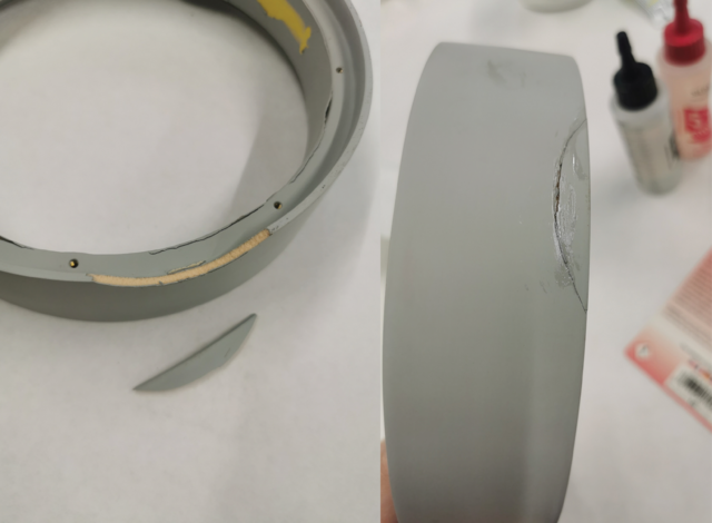 Broken Repair & Bondo Sanding